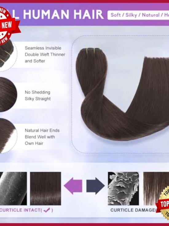 20 Inch Clip In Human Hair Extensions 105g 8pcs Seamless Double Weft